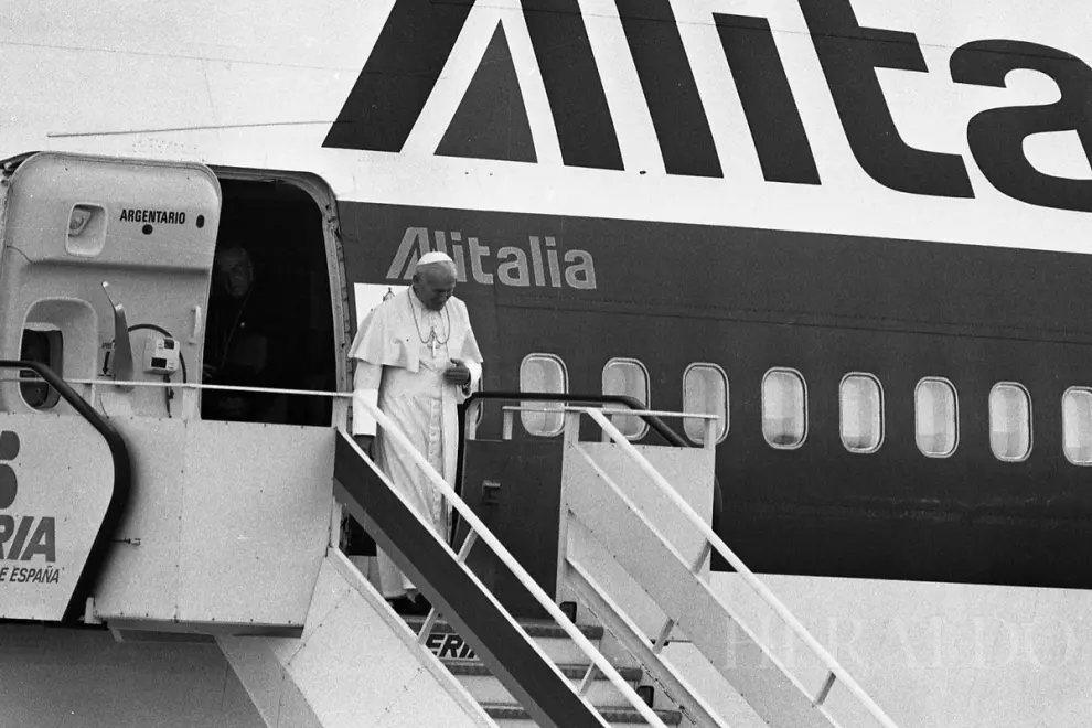 Visita de Juan Pablo II a Zaragoza el 11 de octubre de 1984