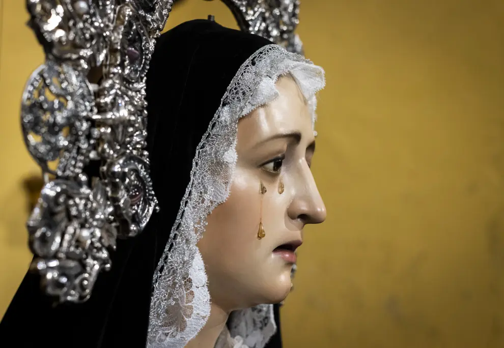 Detalle de la Virgen de los Dolores.