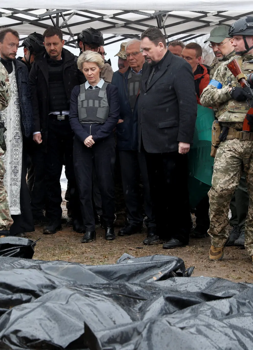 Josep Borrell y Ursula von der Leyen en su visita a Kiev