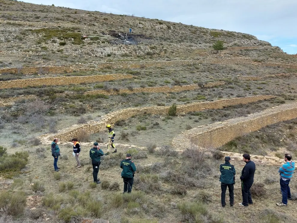 Dos muertos al estrellarse una avioneta cerca de Mosqueruela, en Teruel
