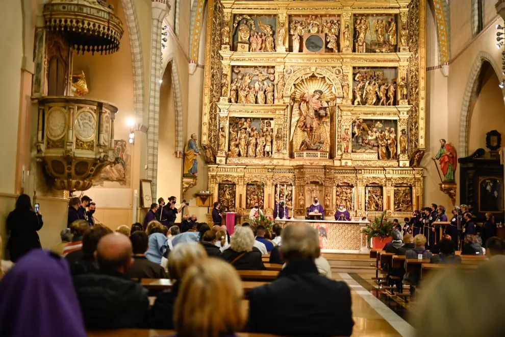Lunes Santo 2022 en Zaragoza: procesión del Nazareno