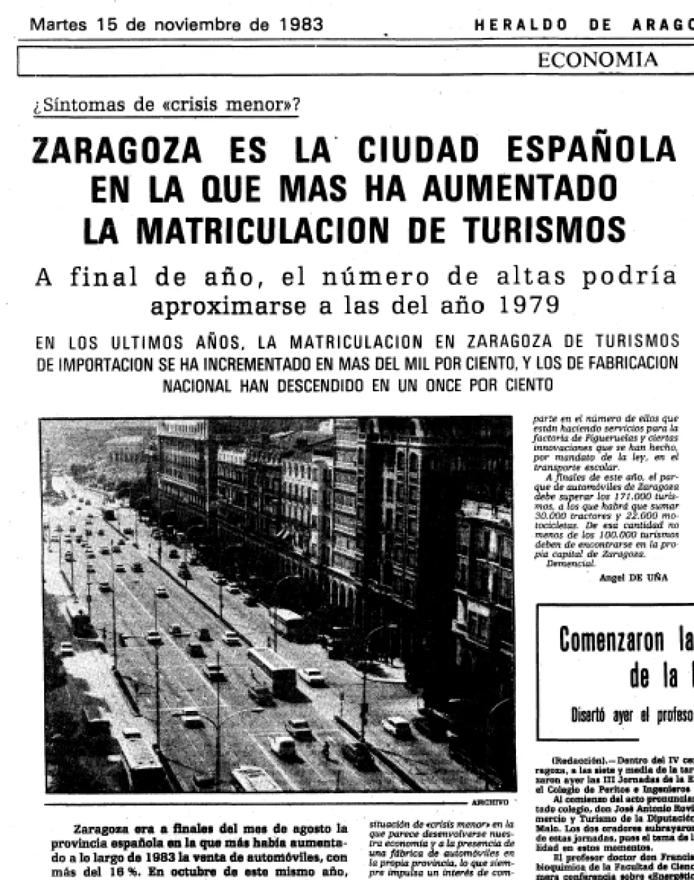 40 años de movilidad urbana en Zaragoza