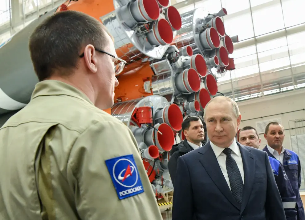 Putin visita el cosmódromo ruso de Vostochni RUSSIA BELASRUS DIPLOMACY