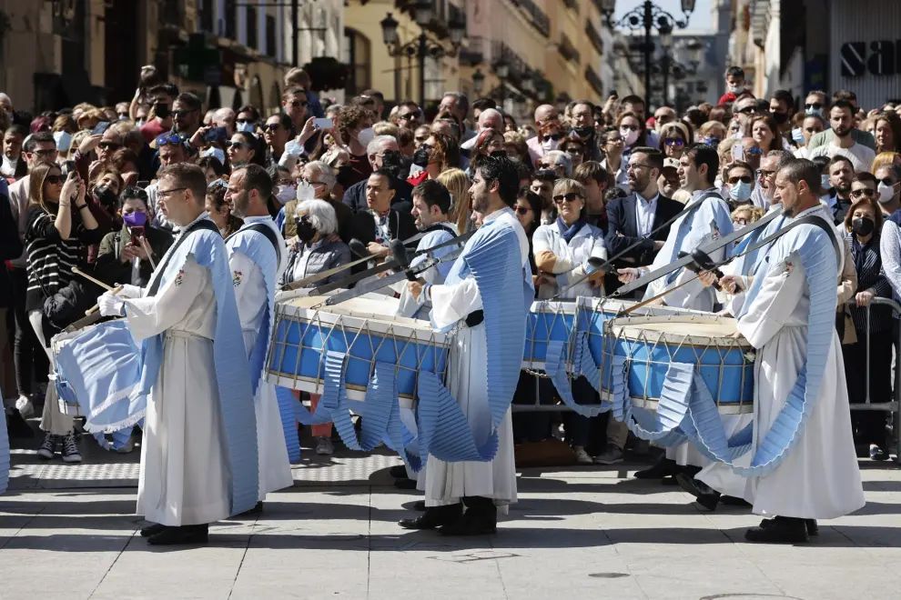Procesión del Encuentro Glorioso en Zaragoza, el Domingo de Resurrección.