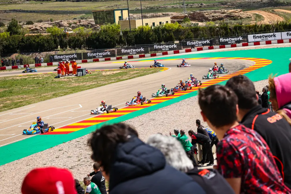 Foto de la primera cita del Campeonato de España de Karting en el circuito de Motorland Aragón