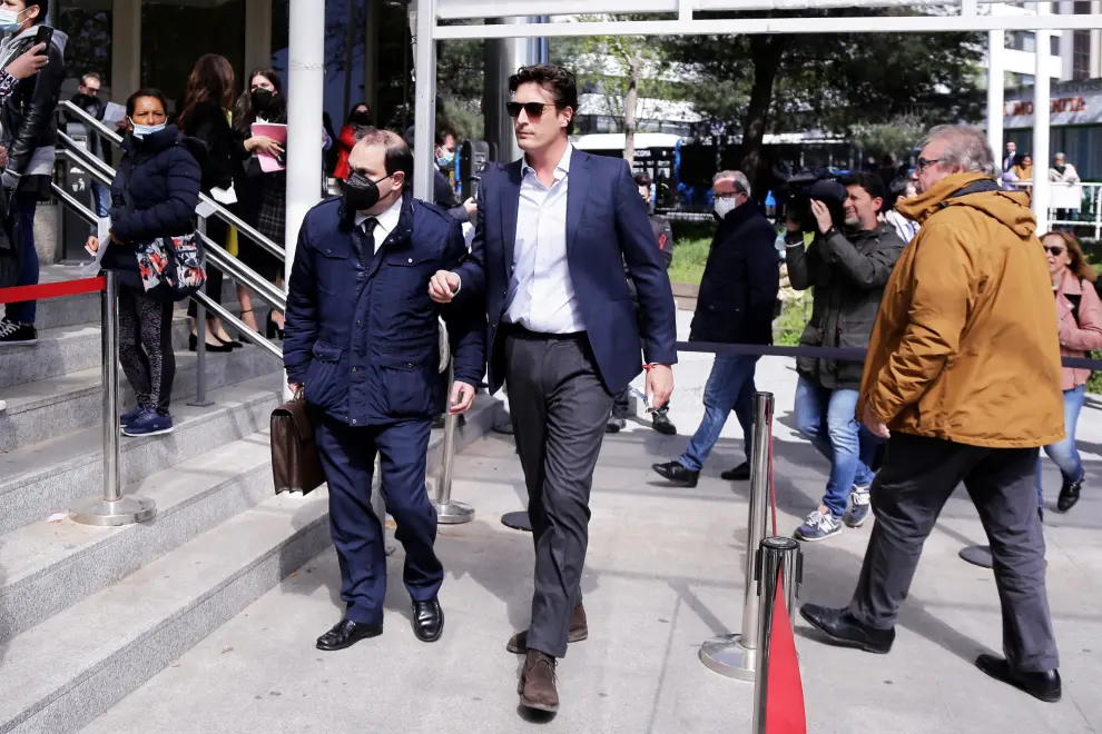 Luis Medina a su llegada a los Juzgados de Plaza Castilla para declarar en el caso de las mascarillas.