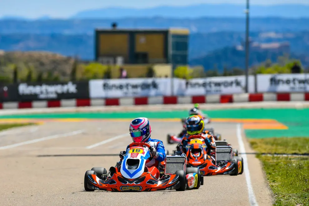 Campeonato de España de Karting en Motorland Aragón. Aarón García, categoría Júnior