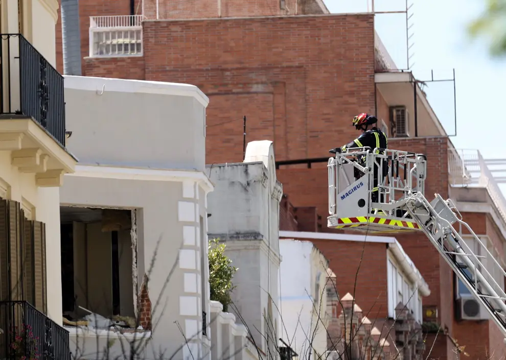 Explosión en un edificio en obras de Madrid