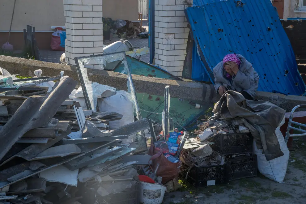 Ataques dejan varios destrozos en Kiev, Ucrania