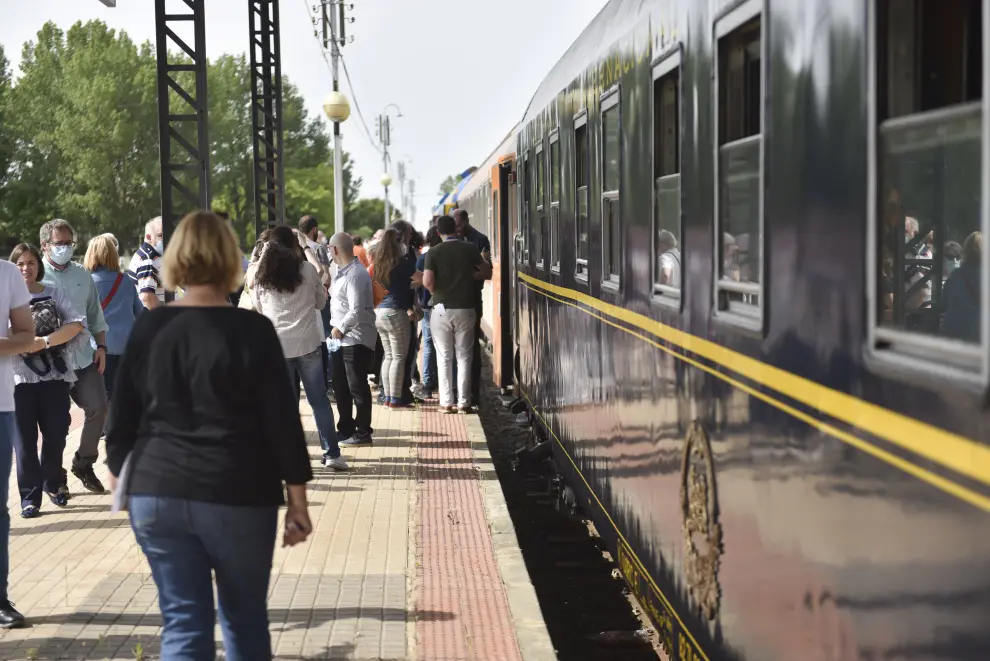 Las imágenes del viaje en el tren Rio Aragón.