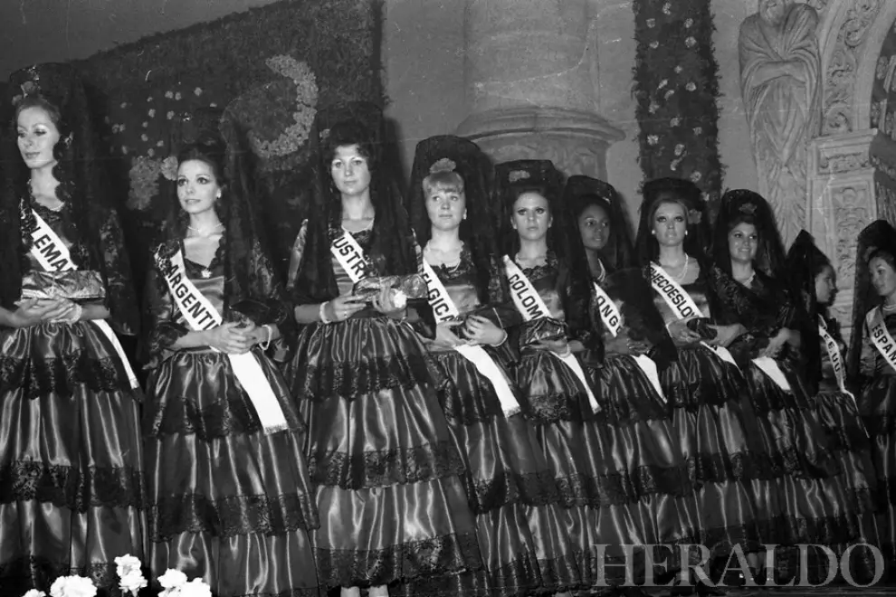 Concurso de la Maja Internacional en Zaragoza. 1970-1971