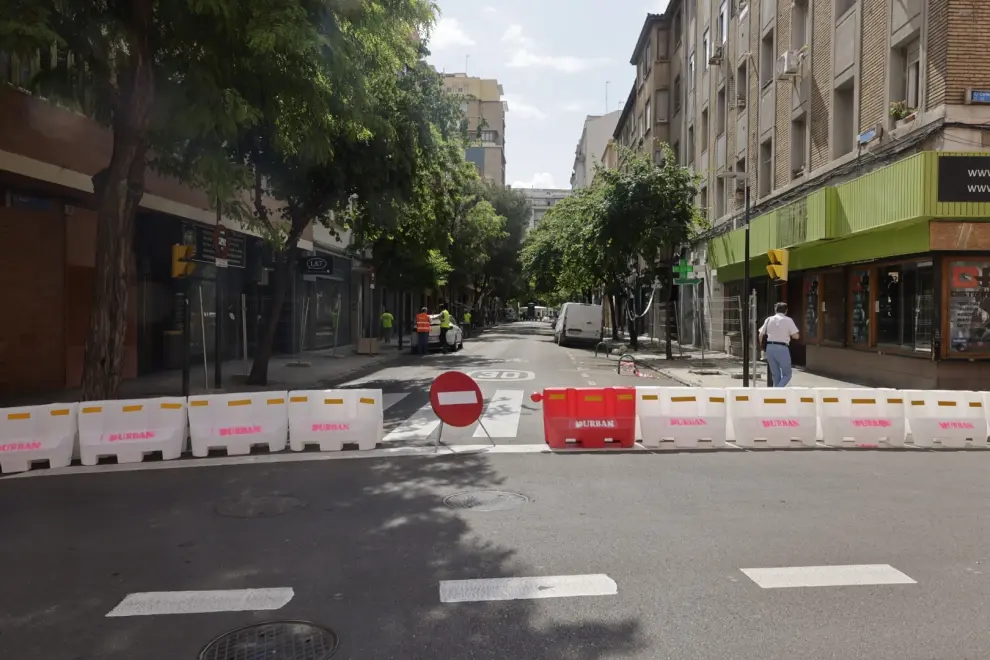 Comienzan las obras de reforma de la calle Ricla en Zaragoza
