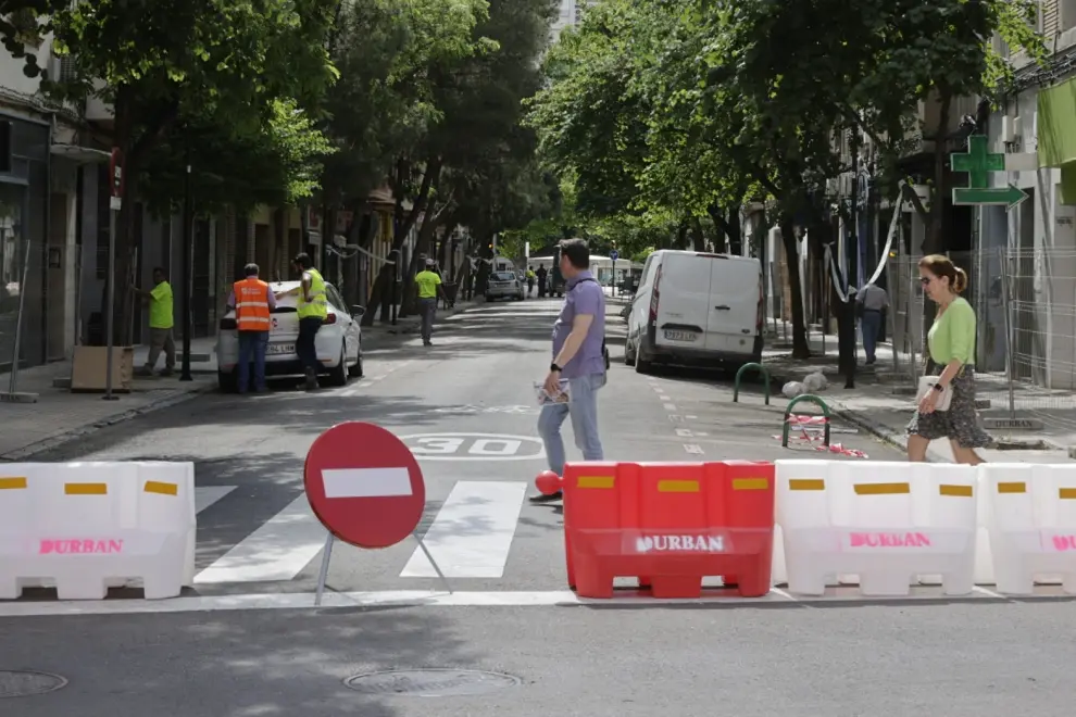 Comienzan las obras de reforma de la calle Ricla en Zaragoza