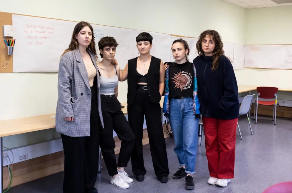 Varias alumnas del grupo feminista del Conservatorio Superior de Música de Aragón han impulsado esta iniciativa.