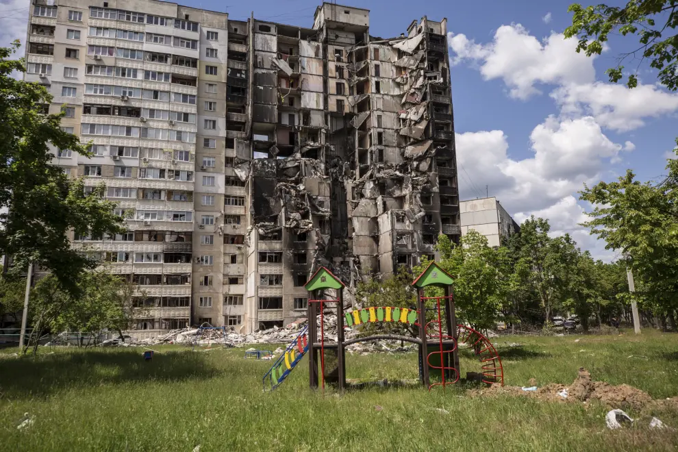 Járkov, la segunda mayor ciudad de Ucrania, en cuyos alrededores siguen los combates