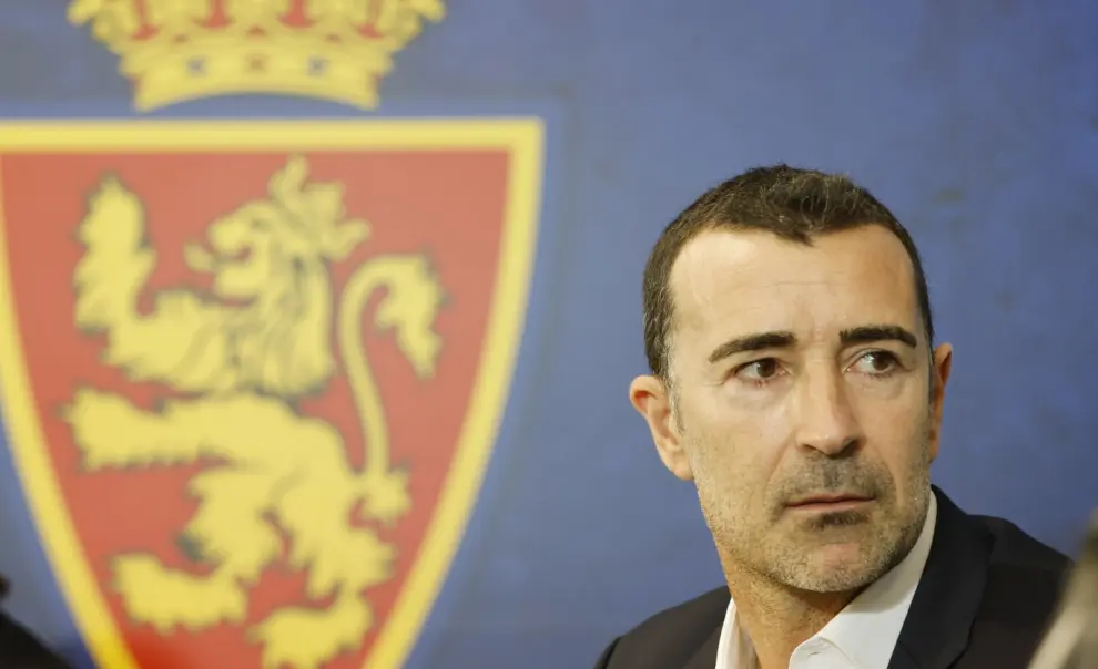 Presentación de Juan Carlos Carcedo como nuevo entrenador del Real Zaragoza