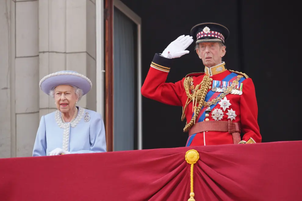 Jubileo de Isabel II: desfile militar 'Trooping the Colour' en Londres