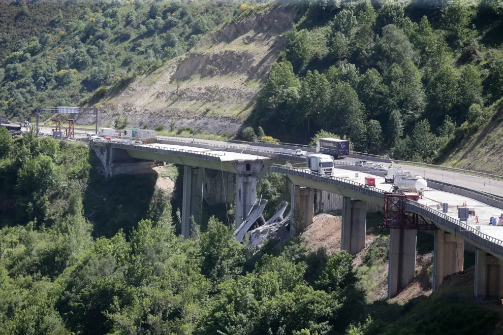Derrumbe de un viaducto entre Palencia y León