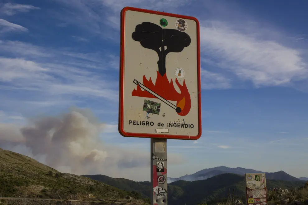 Vuelve a quemarse Sierra Bermeja en Málaga.