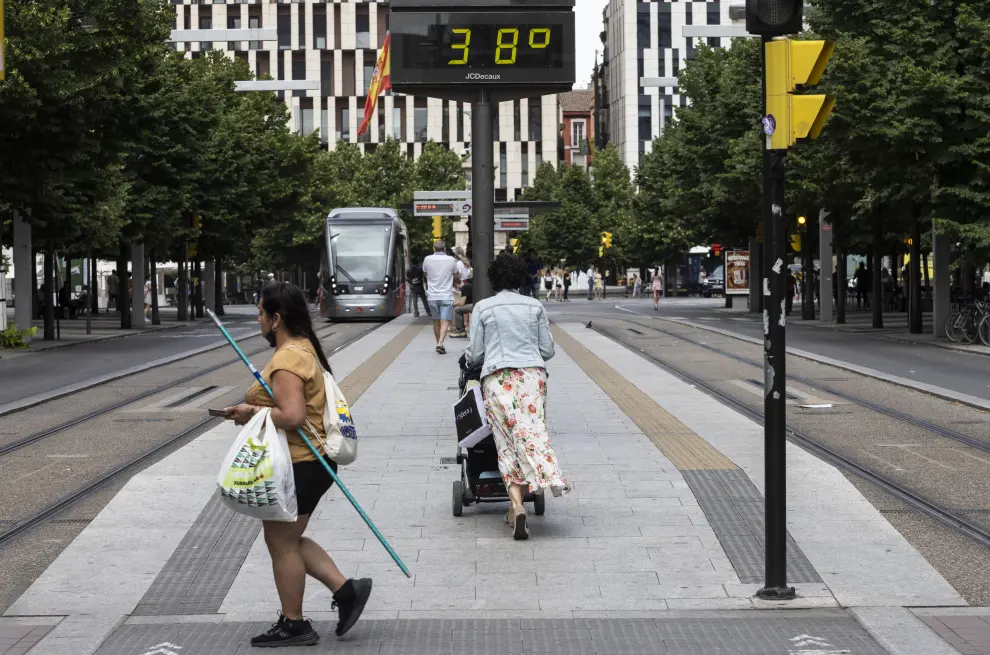 Altas temperaturas en Zaragoza
