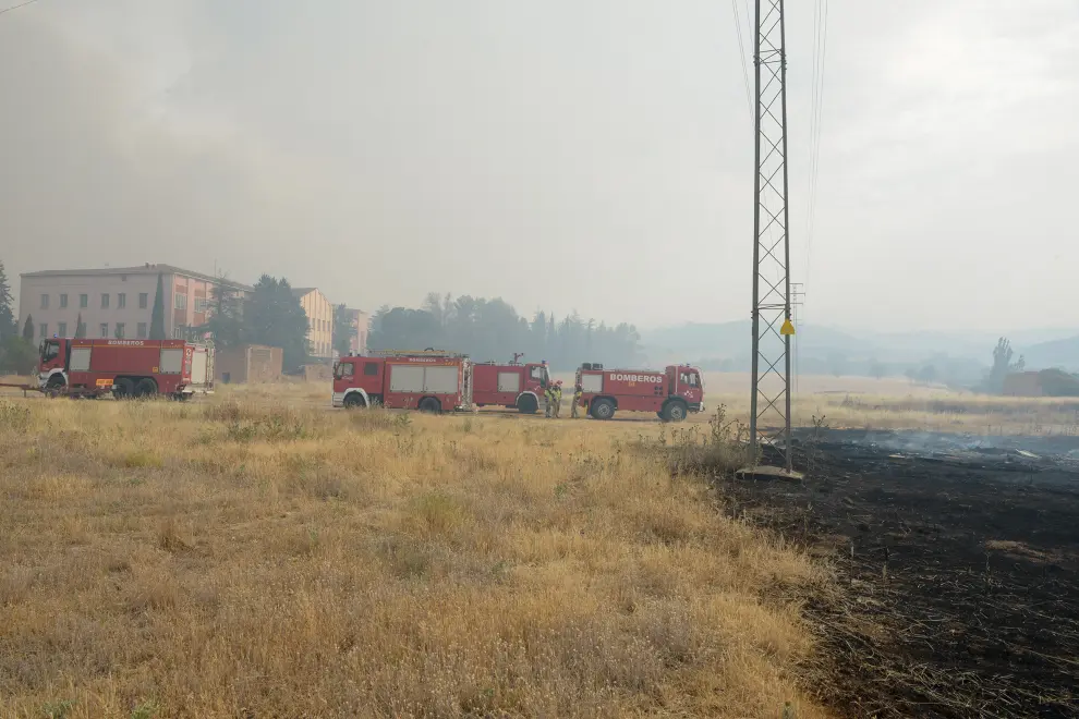 Fotos del incendio en Castejón de Tornos