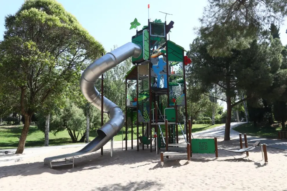 Nuevo 'pump track' en el Parque Grande José Antonio Labordeta.