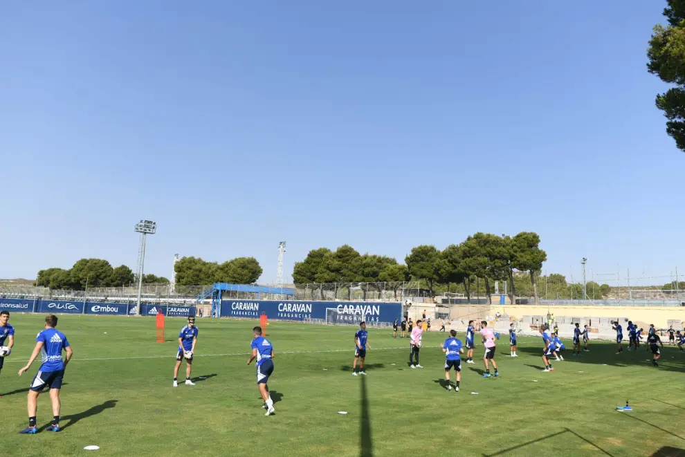 Primer entrenamiento de la pretemporada del Real Zaragoza