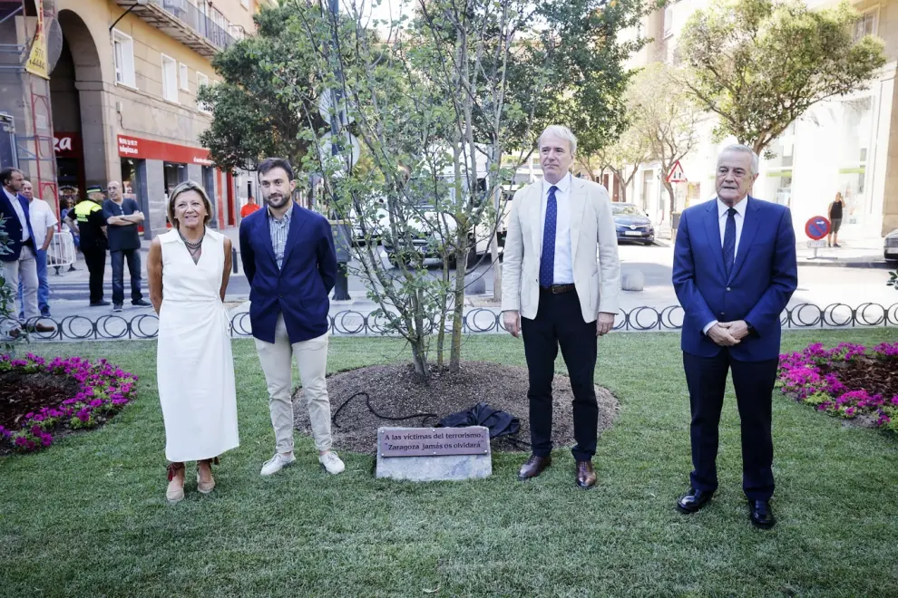 Nuevo jardín que recuerda en Zaragoza a las víctimas del Terrorismo
