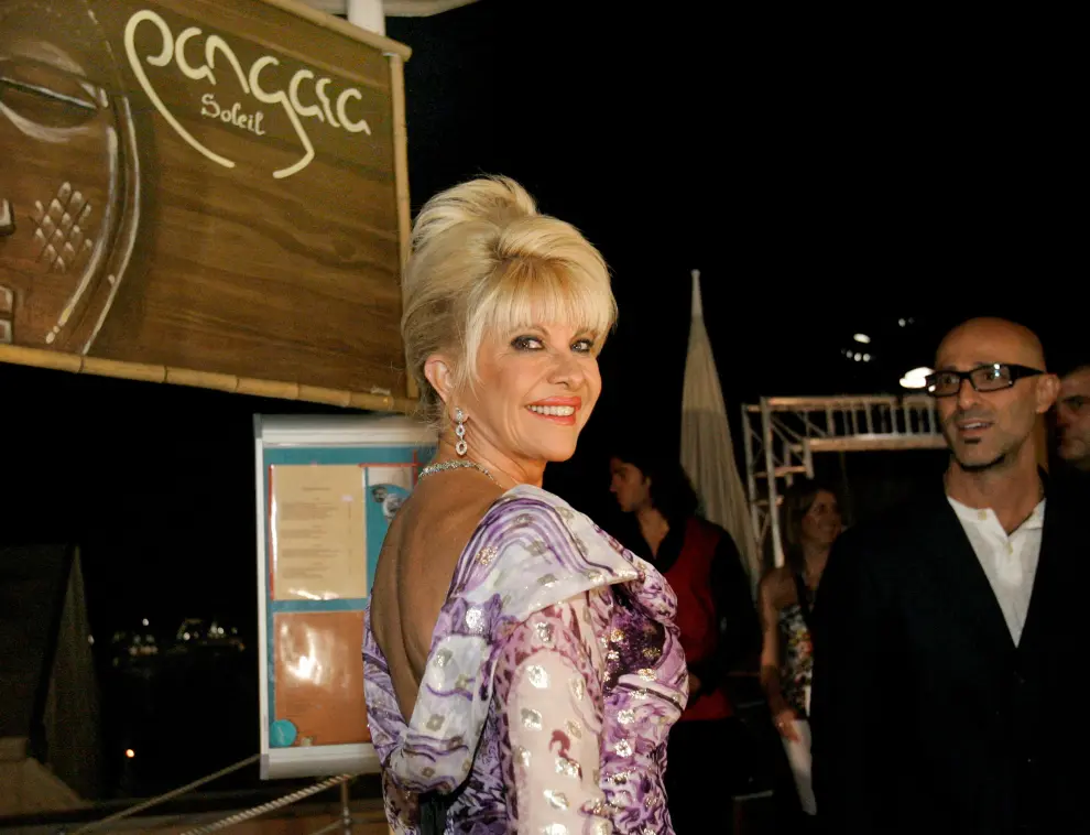 FILE PHOTO: Ivana Trump arrives at her belated birthday party at the Pangaea Soleil club in Cannes