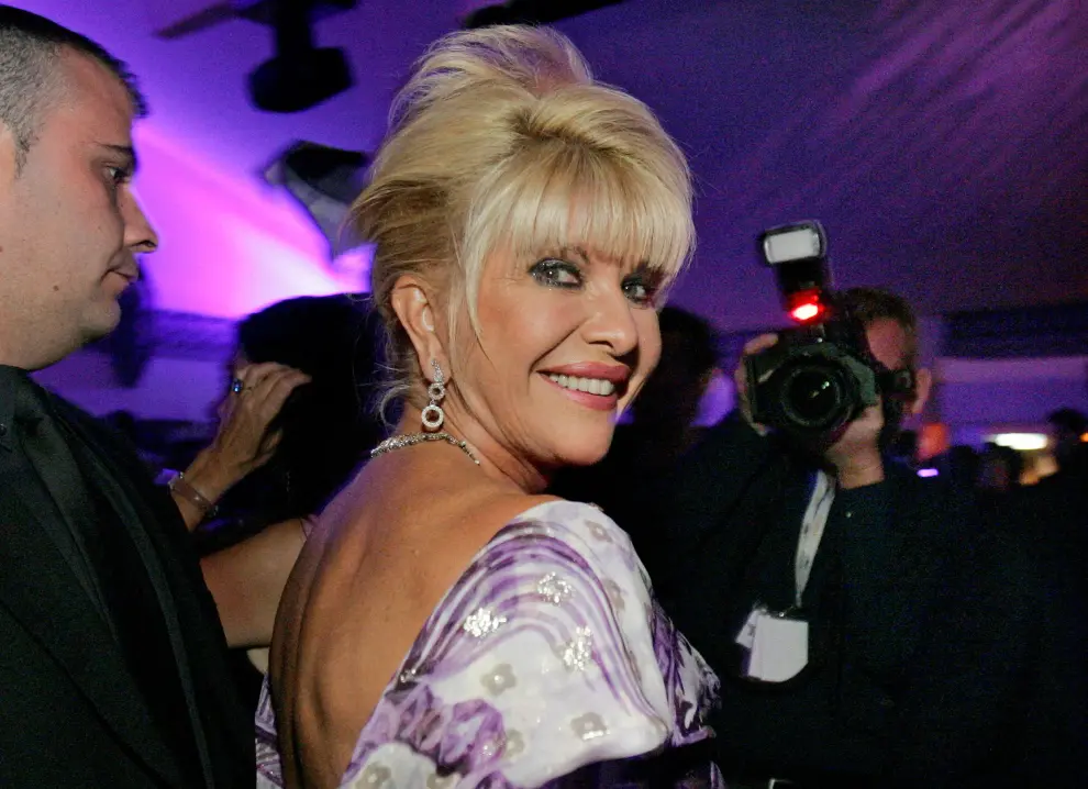 FILE PHOTO: Ivana Trump smiles at her belated birthday party at the Pangaea Soleil club in Cannes
