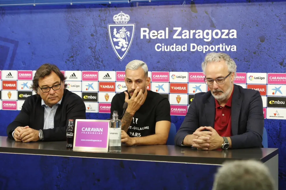 Presentación de Manu Molina, nuevo centrocampista del Real Zaragoza