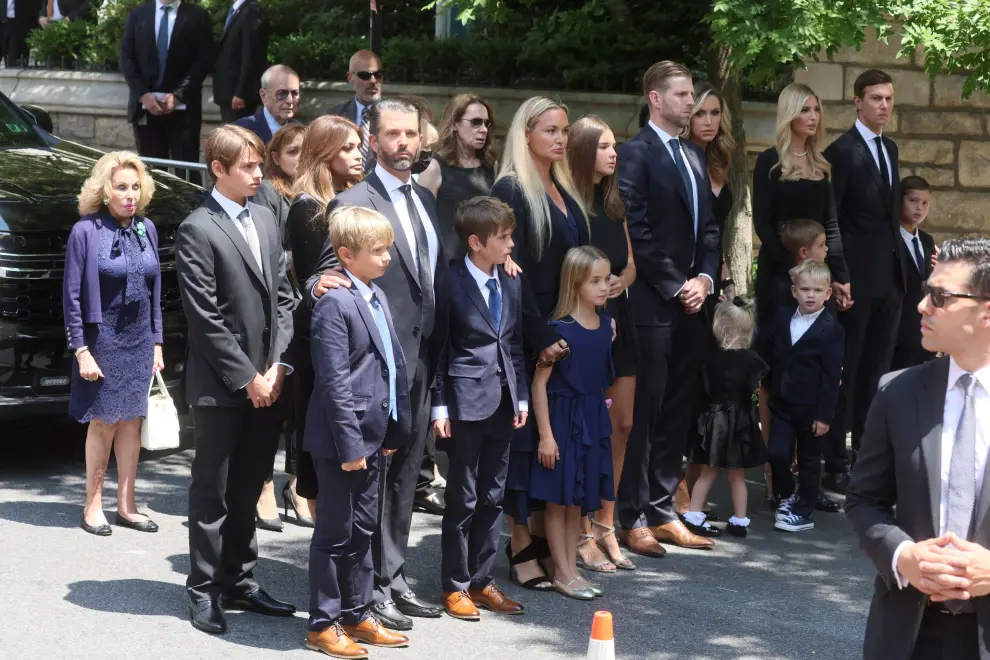 Ivanka Trump, daughter of Former U.S. President Donald Trump, arrives for the funeral of Ivana Trump, socialite and first wife of former U.S. President Donald Trump, at St. Vincent Ferrer Church, in New York City, U.S., July 20, 2022. REUTERS/Jeenah Moon PEOPLE-IVANA TRUMP/FUNERAL
