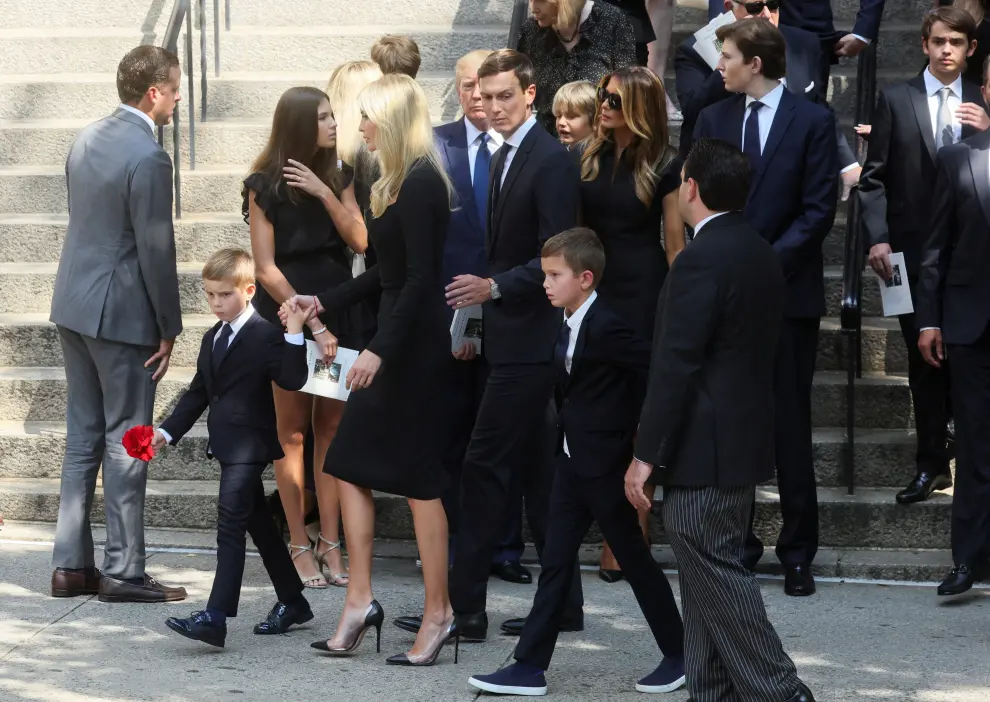 Ivanka Trump, daughter of Former U.S. President Donald Trump and Ivana Trump arrives to attend the funeral for Ivana Trump, socialite and first wife of former U.S. President Donald Trump, at St. Vincent Ferrer Church, in New York City, U.S., July 20, 2022.  REUTERS/Brendan McDermid PEOPLE-IVANA TRUMP/FUNERAL