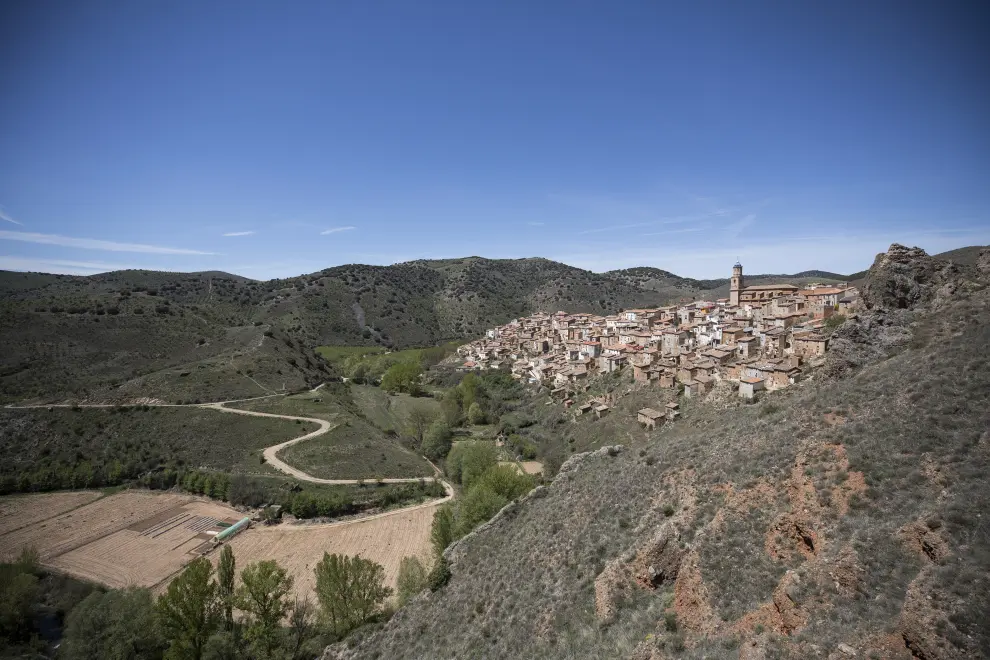 Vista panorámica de la localidad de Moros.