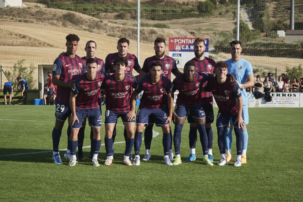 Derrota de la SD Huesca ante Osasuna en el segundo amistoso (4-3).