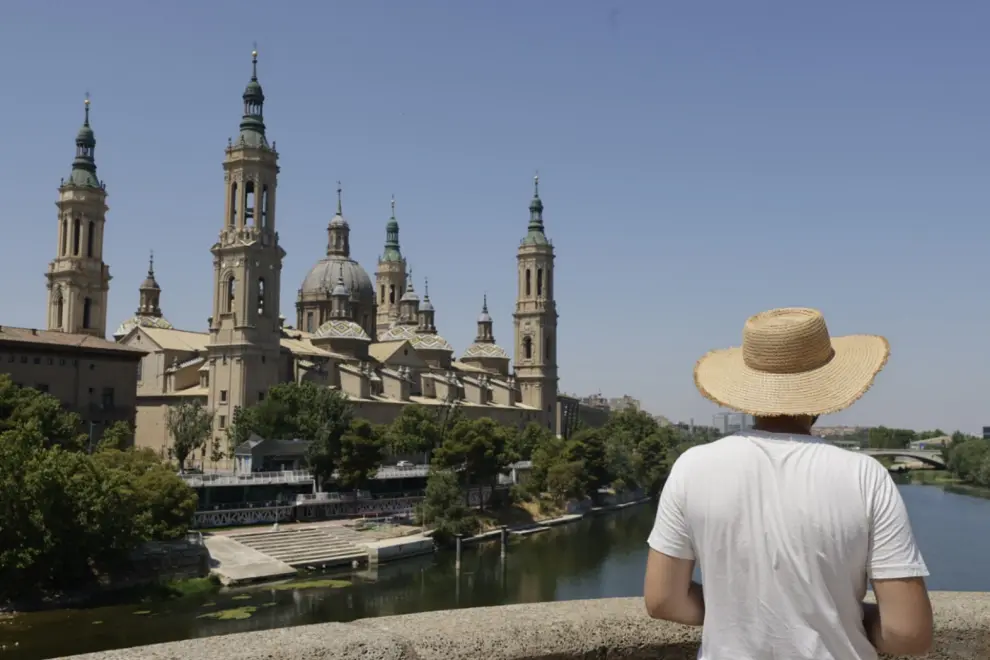 Ola de calor en Zaragoza.