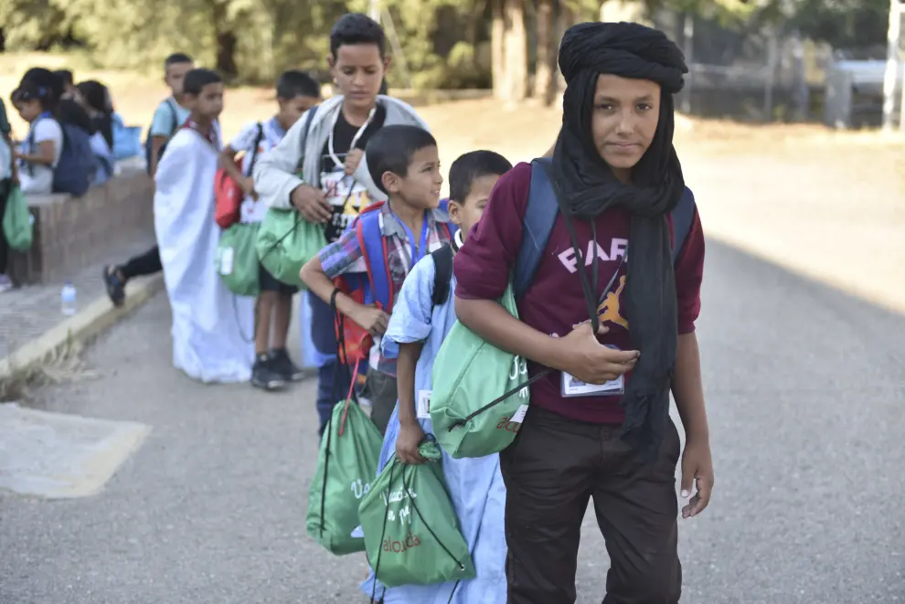 Más de 90 niños saharauis regresan a Aragón para unas 'Vacaciones en paz'.