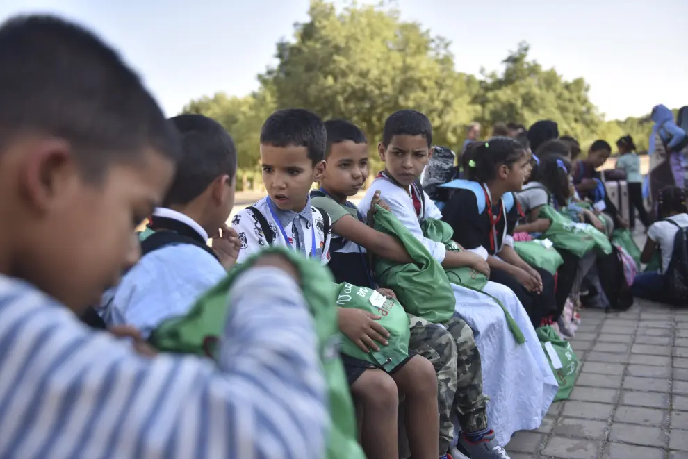 Más de 90 niños saharauis regresan a Aragón para unas 'Vacaciones en paz'.
