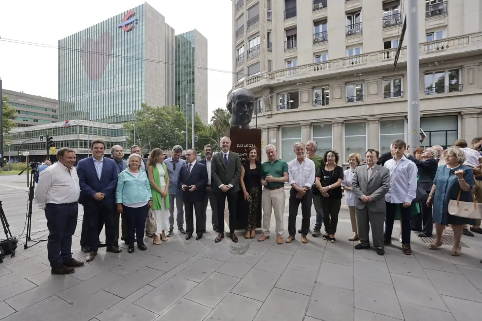 Homenaje a Ramón y Cajal en el centro de Zaragoza