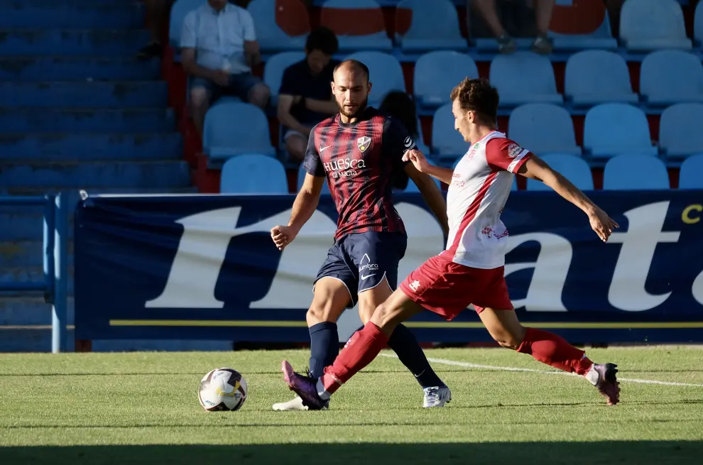 La SD Huesca logra en Calahorra la primera victoria de la pretemporada (0-1)