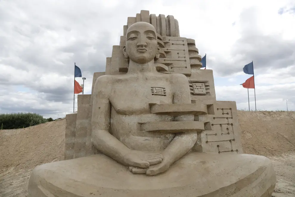 Festival internacional de esculturas de arena en Jelgava
