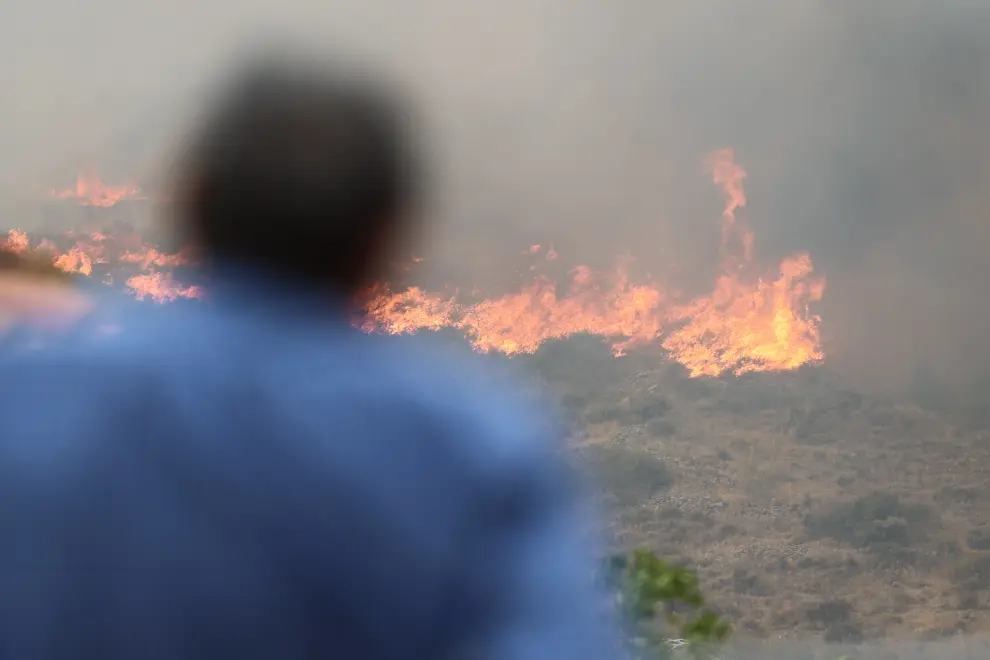 Incendio de Añón de Moncayo.
