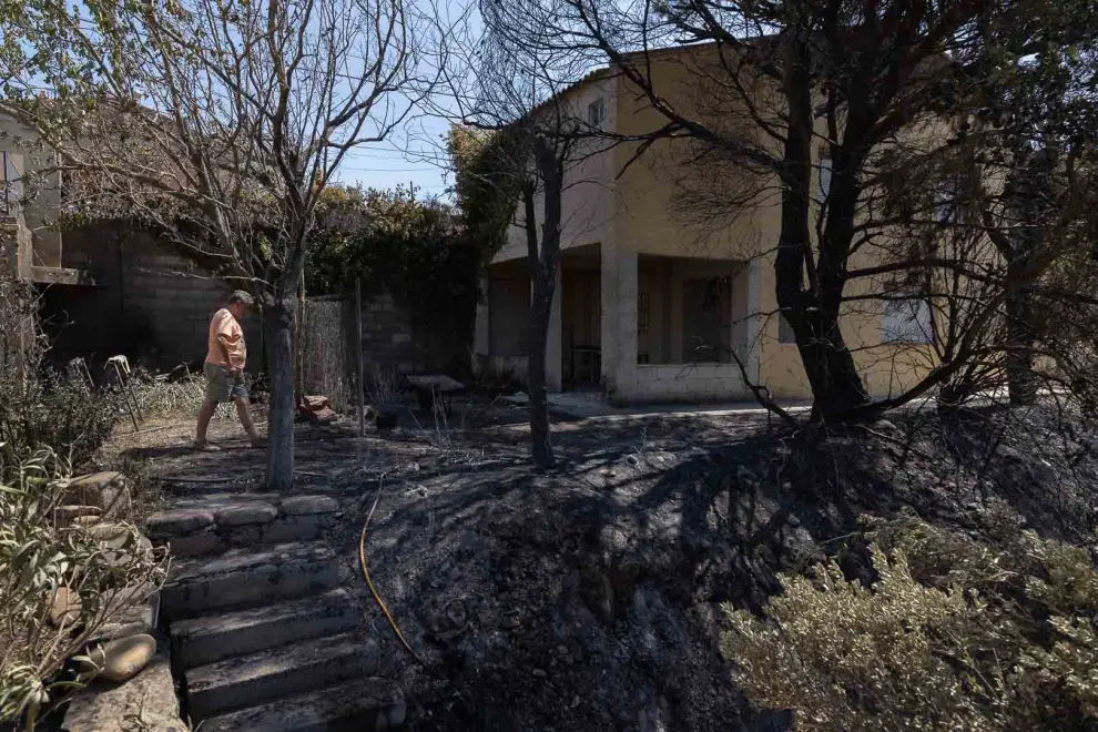 El regreso a casa de los vecinos evacuados por el incendio del Moncayo.