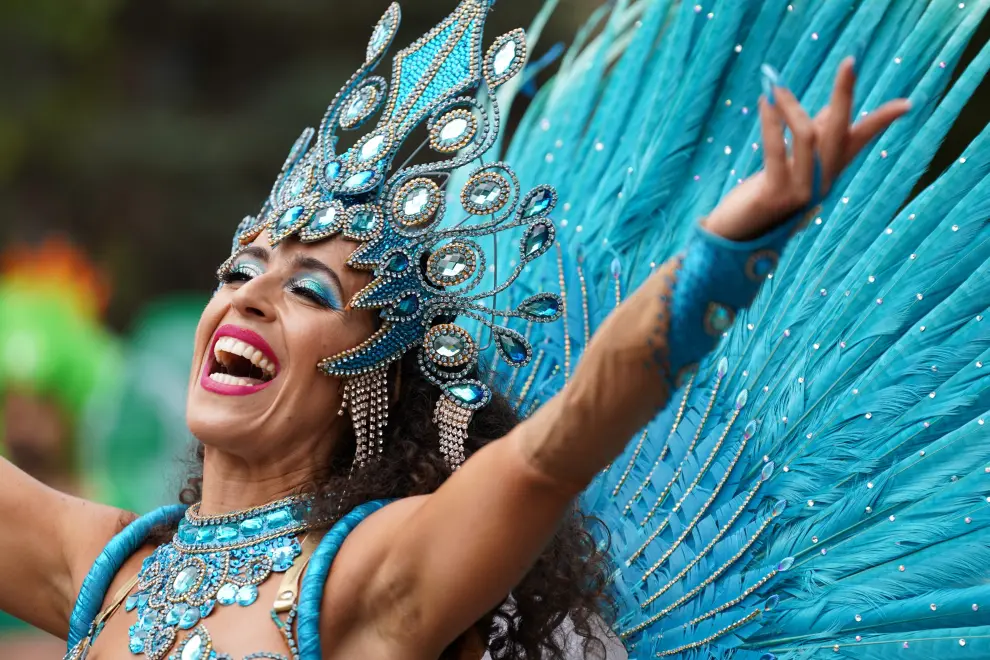 Revellers take part in the Notting Hill Carnival in London, Britain, August 29, 2022. REUTERS/Maja Smiejkowska BRITAIN-CARNIVAL/