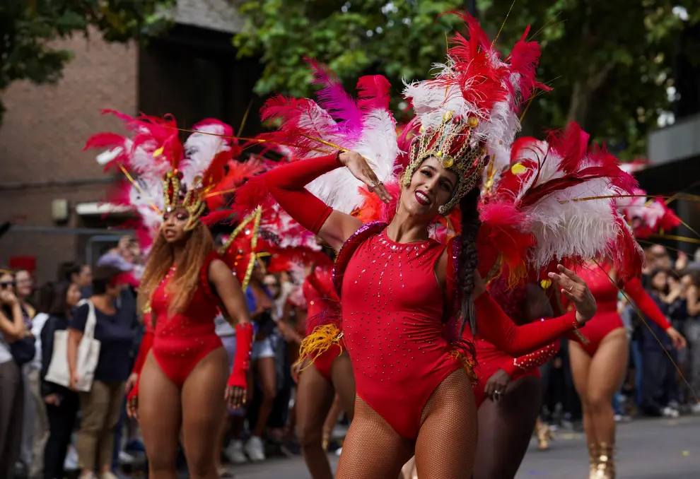 People attend the Notting Hill Carnival in London, Britain, August 29, 2022. REUTERS/Maja Smiejkowska BRITAIN-CARNIVAL/