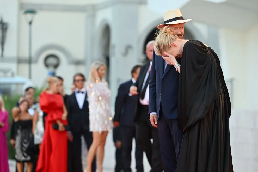 Venice (Italy), 10/09/2022.- Australian US actor Cate Blanchett arrives for the closing ceremony of the Venice International Film Festival, in Venice, Italy, 10 September 2022. The 79th edition of the festival ran from 31 August to 10 September. (Cine, Italia, Niza, Venecia) EFE/EPA/ETTORE FERRARI
 ITALY VENICE FILM FESTIVAL