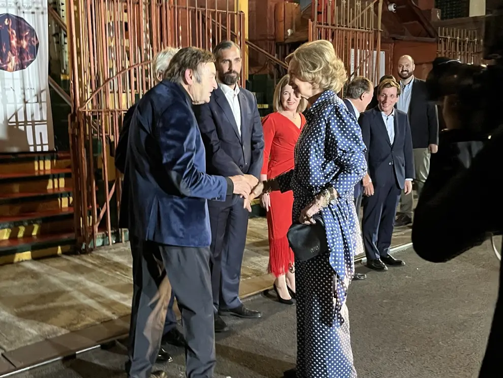 Ángel Orensanz recibe a la reina Sofía en Nueva York