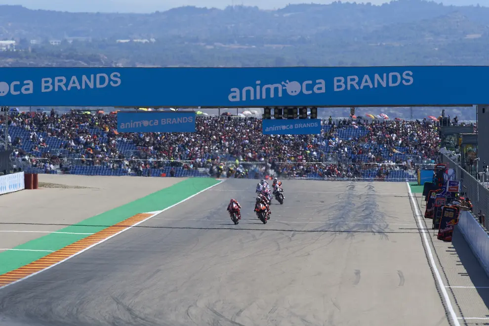 Carrera de MotoGP durante el Gran Premio Animoca Brands de Aragón