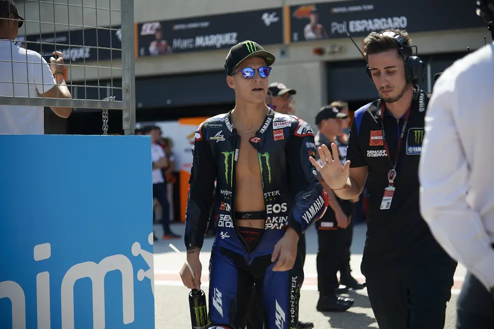 Warm up de MotoGP durante el Gran Premio Animoca Brands de Aragón