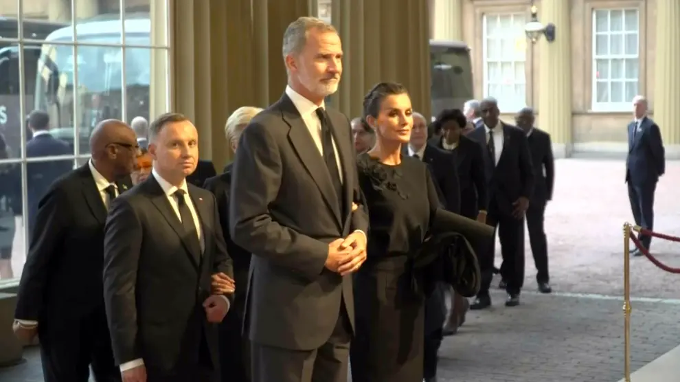 Los reyes de España asisten al funeral de Estado de Isabel II